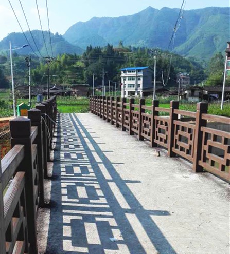 河道仿木護(hù)欄水泥仿木欄桿安裝施工廠家