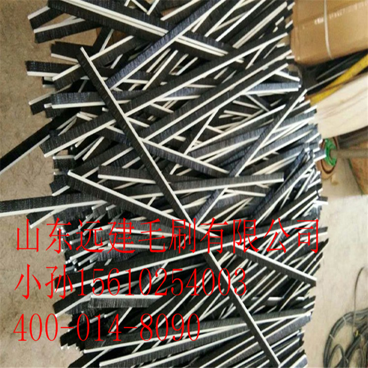 H型F型鋁合金條刷 電梯毛刷 工業(yè)毛刷 鋁合金尼龍毛條密封除塵刷