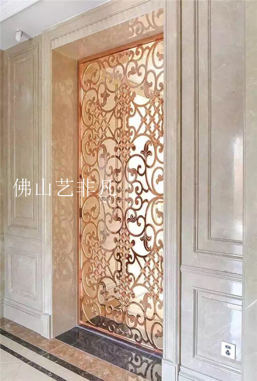 宜賓鋁板雕刻屏風(fēng) 平雕鏤空 現(xiàn)代歐式屏風(fēng)隔斷 客廳酒店大堂門(mén)花屏風(fēng)