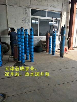 天津潛成泵業(yè)100°水溫溫泉熱水深井泵廠家地址