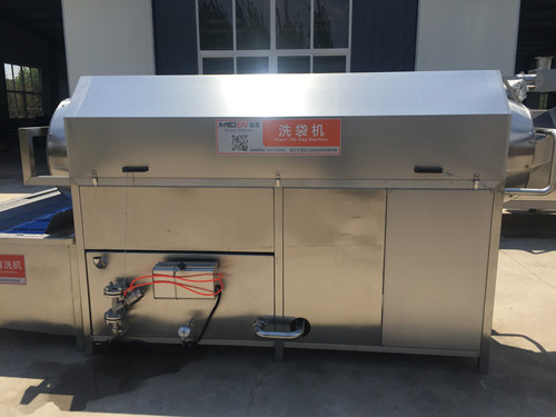 全自動(dòng)滾筒洗袋機(jī) 辣條包裝袋油污清洗機(jī) 火鍋料包裝袋清洗機(jī)
