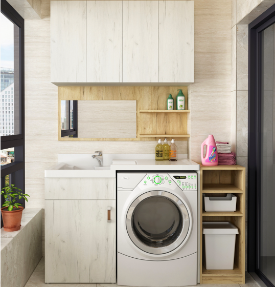 麗維家一米陽(yáng)光全屋定制陽(yáng)臺(tái)柜告訴你，怎樣裝修才能最省空間？