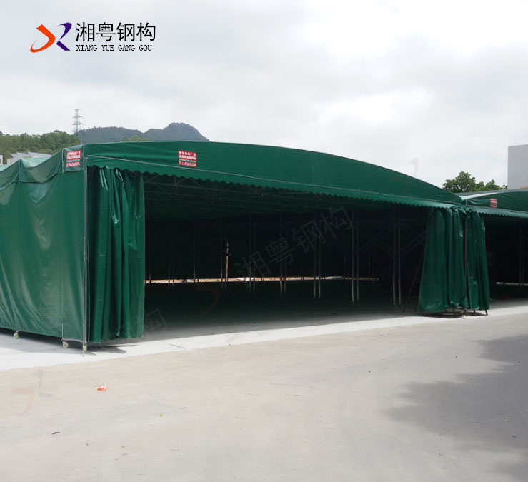 加厚鍍鋅鋼管推拉篷保用10年伸縮推拉雨篷
