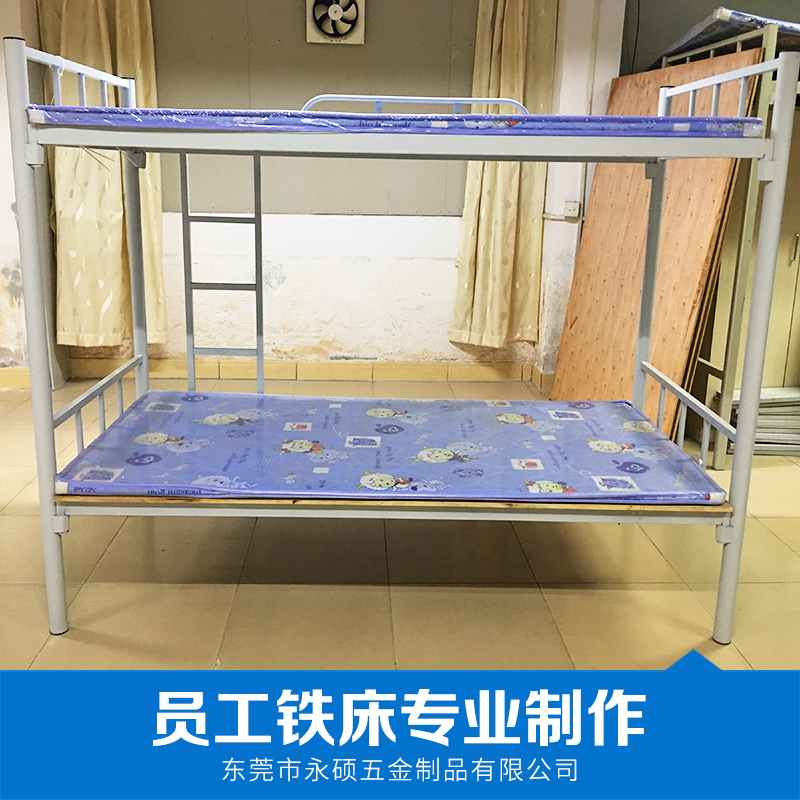 廠家直銷 員工鐵床上床下桌 上床下柜 學生宿舍床 雙層鐵床 品質(zhì)保證 售后無憂