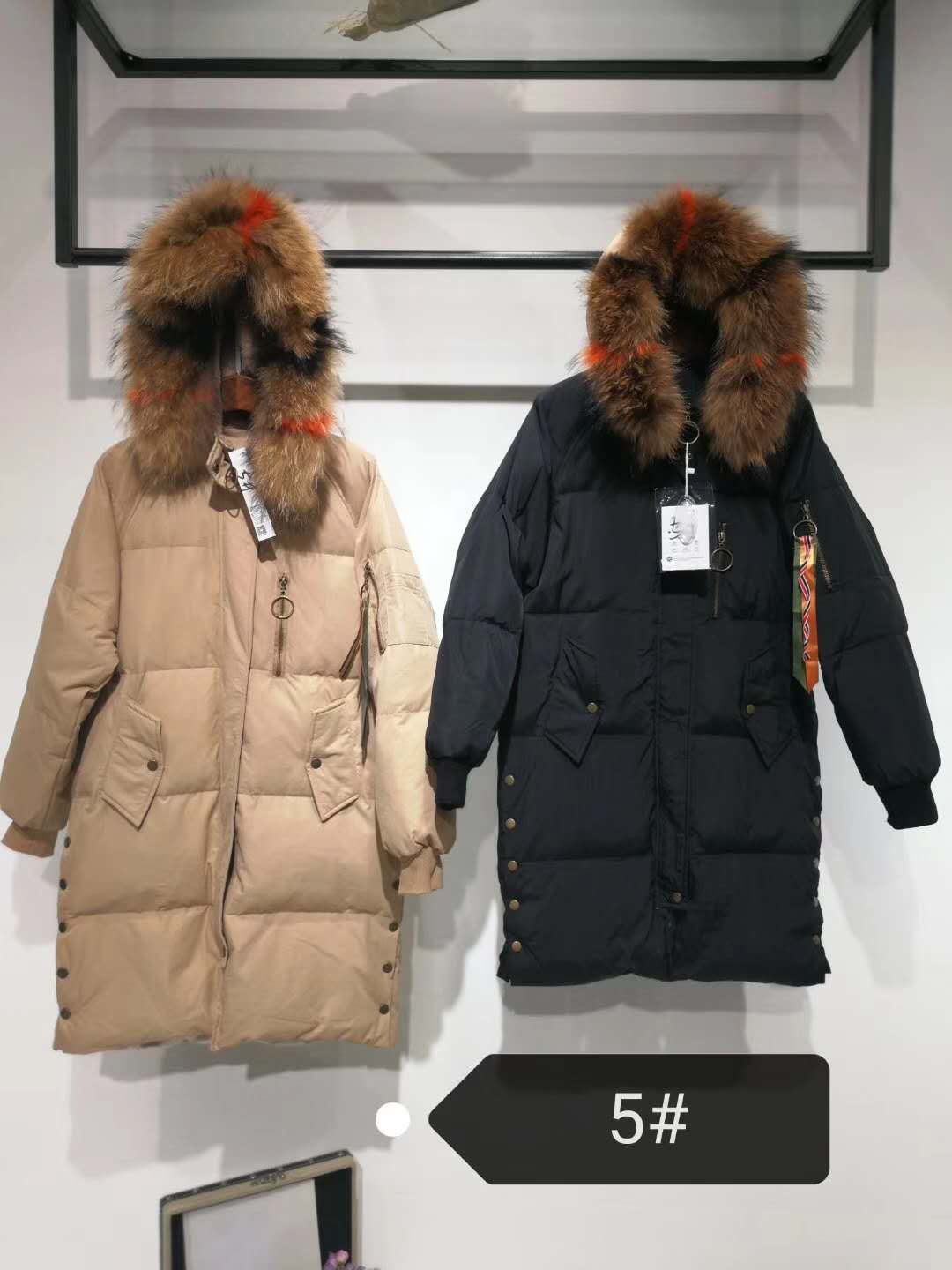 快手抖音紅人同款品牌折扣女裝羽絨服可走份可挑款