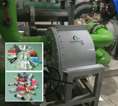 水冷機(jī)組不停機(jī)自動(dòng)清洗EQOBRUSH全自動(dòng)管刷在線(xiàn)清洗裝置