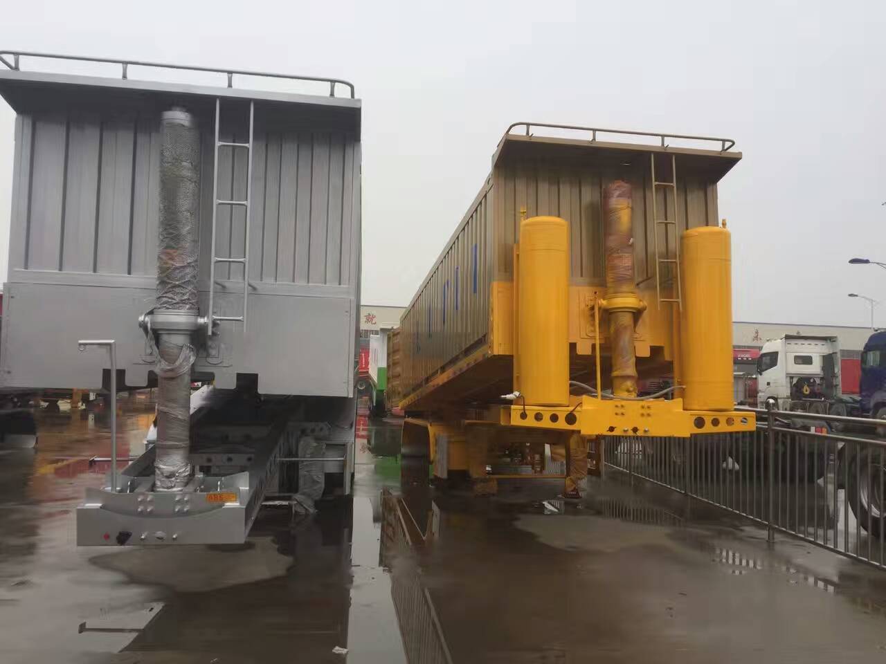8.5米9米平板后翻自卸車價格，廠家