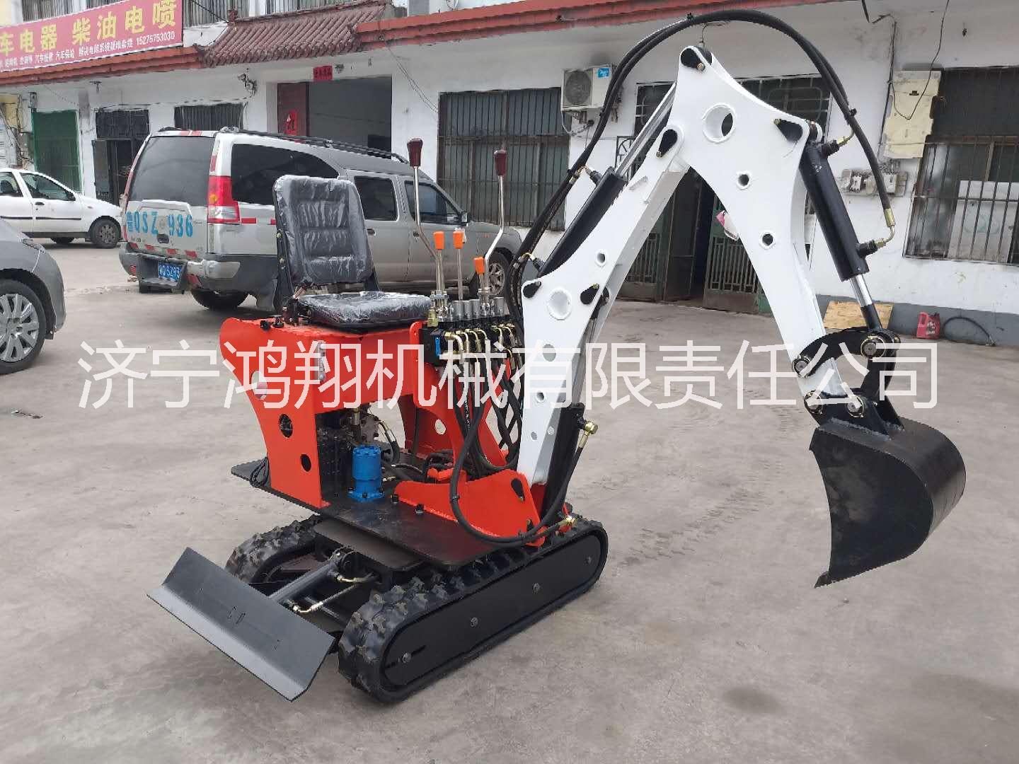 08微型挖掘機最小的履帶挖掘機園林大棚*開溝機