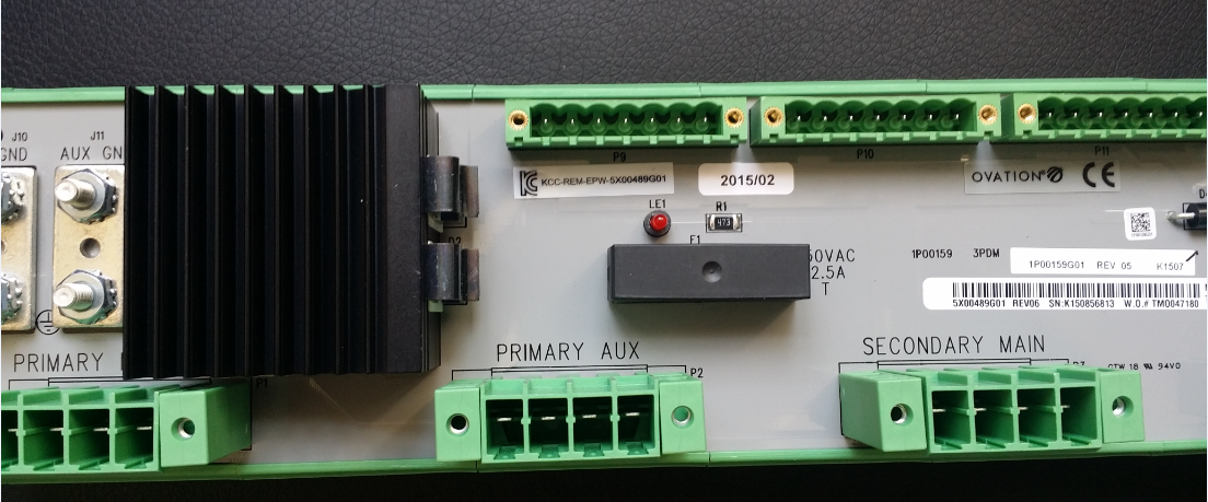 艾默生電源分配板 OVATION電源分配板5X00489G01（1P00159G01）長春總代理