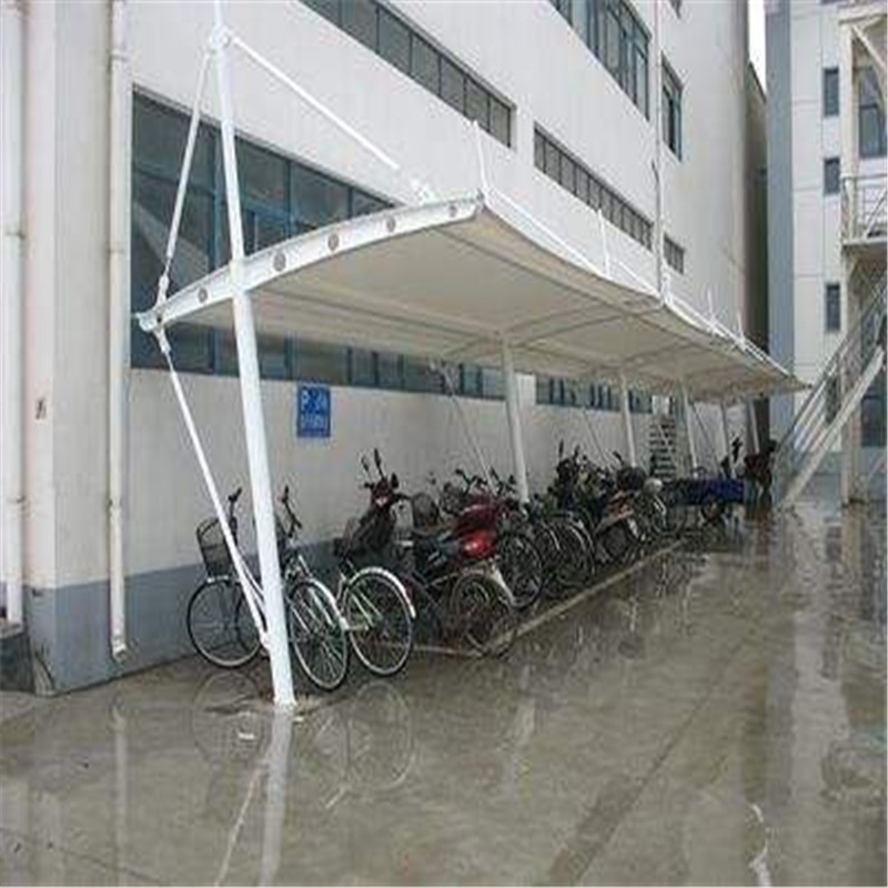 供應(yīng)膜結(jié)構(gòu)張拉膜自行車棚 小區(qū)電動(dòng)車充電樁雨棚 PVC車棚