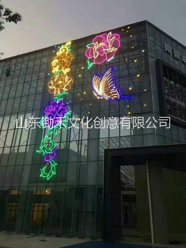 墻體燈飾畫造型 墻體燈飾畫造型燈光美陳