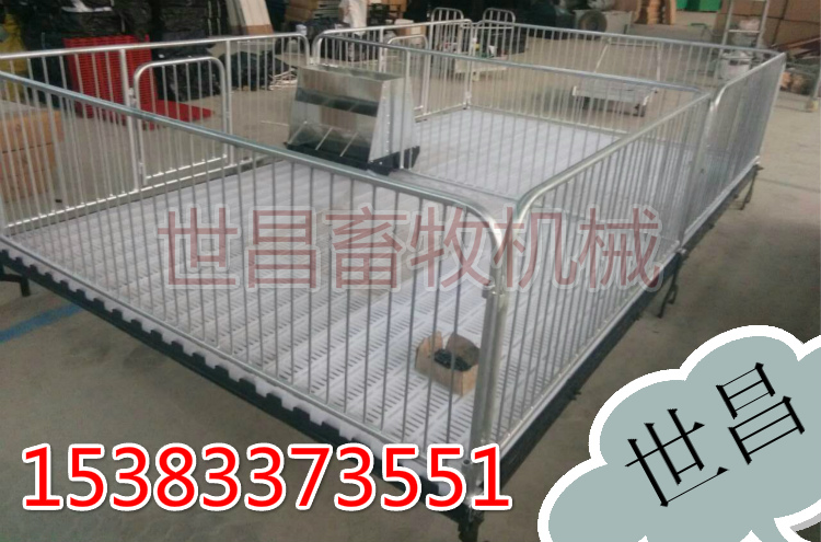 育仔豬雙體保育床*出售整體鍍鋅豬床使用年限長