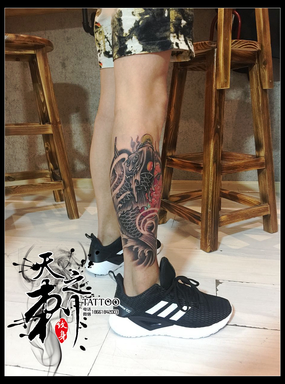 花腿紋身圖案  青島李村紋身圖案