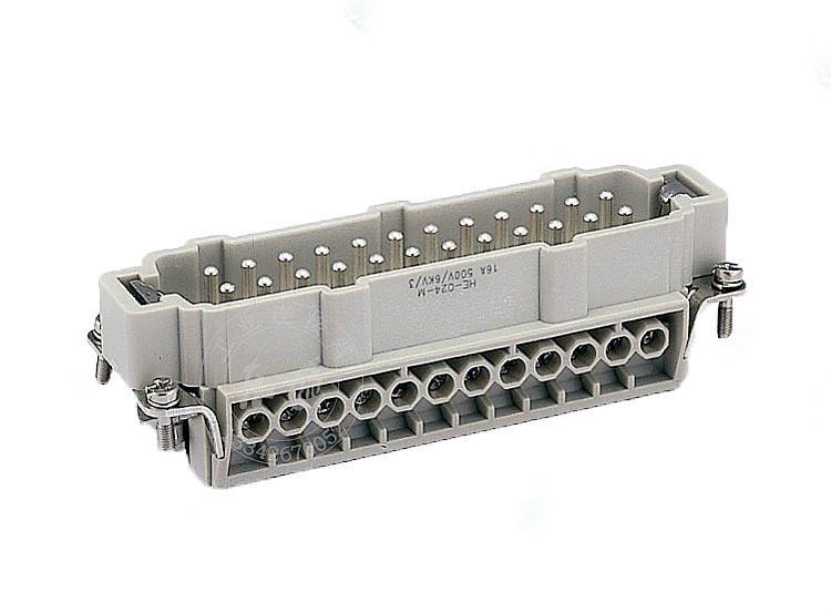 自動(dòng)化機(jī)械設(shè)備HE-024重載連接器 工業(yè)24針熱流道模具矩形插座