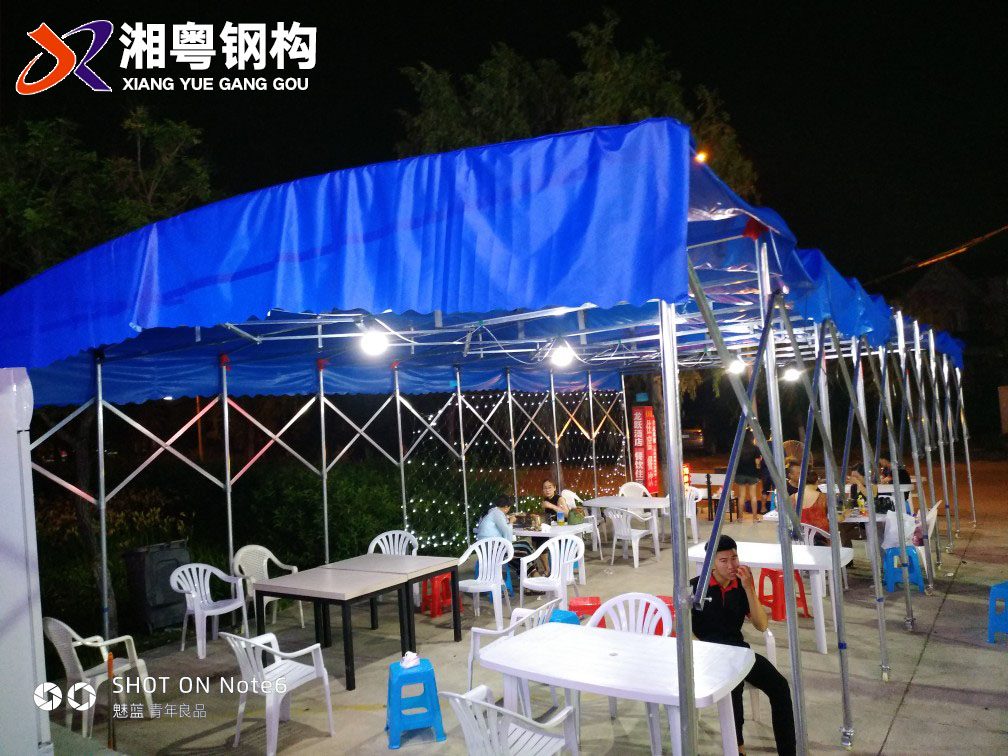 活動推拉雨棚定做活動伸縮篷圖片推