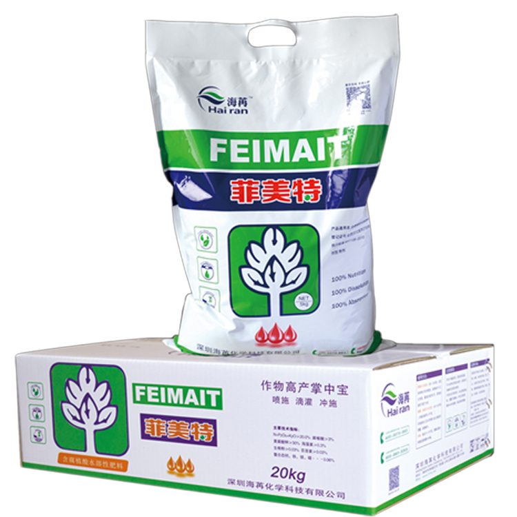 礦源黃腐酸鉀滴灌噴施沖施肥土壤調(diào)理劑海藻精全水溶速溶水溶肥菲美特