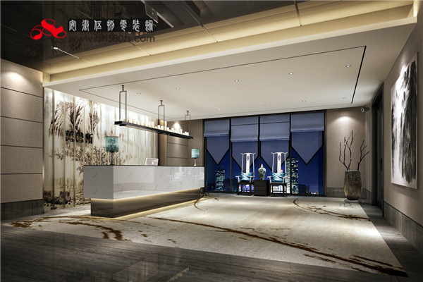 合肥前臺接待大廳裝修 大氣明亮