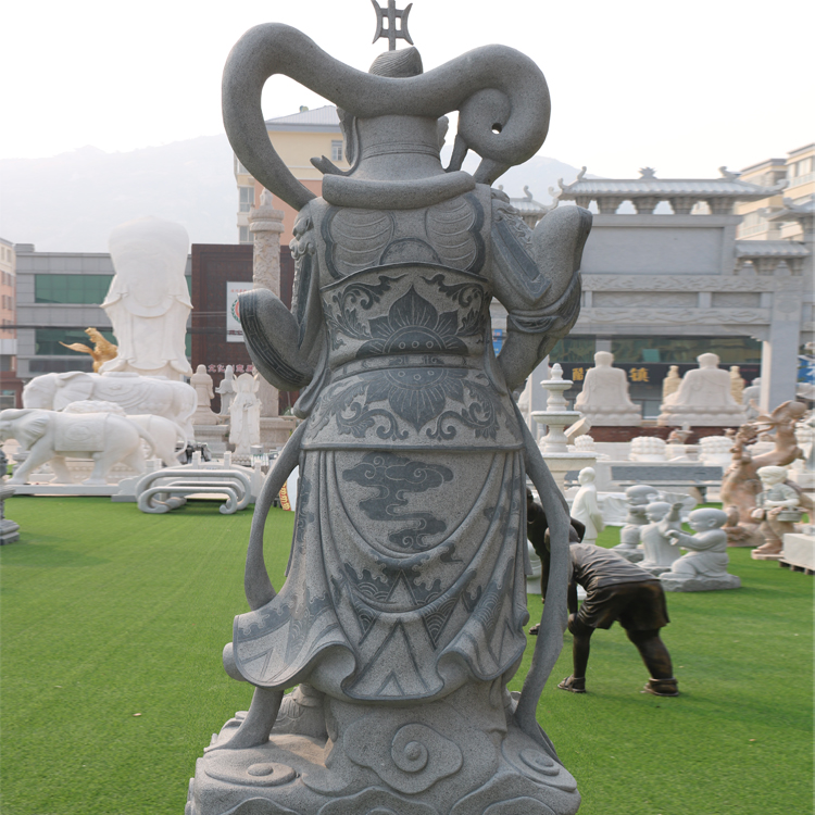豐路雕塑 大理石石雕關(guān)公雕像擺件