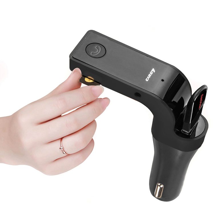 爆款車載藍牙m(xù)p3 汽車藍牙carg7車載mp3 手機TF卡U盤音樂播放器