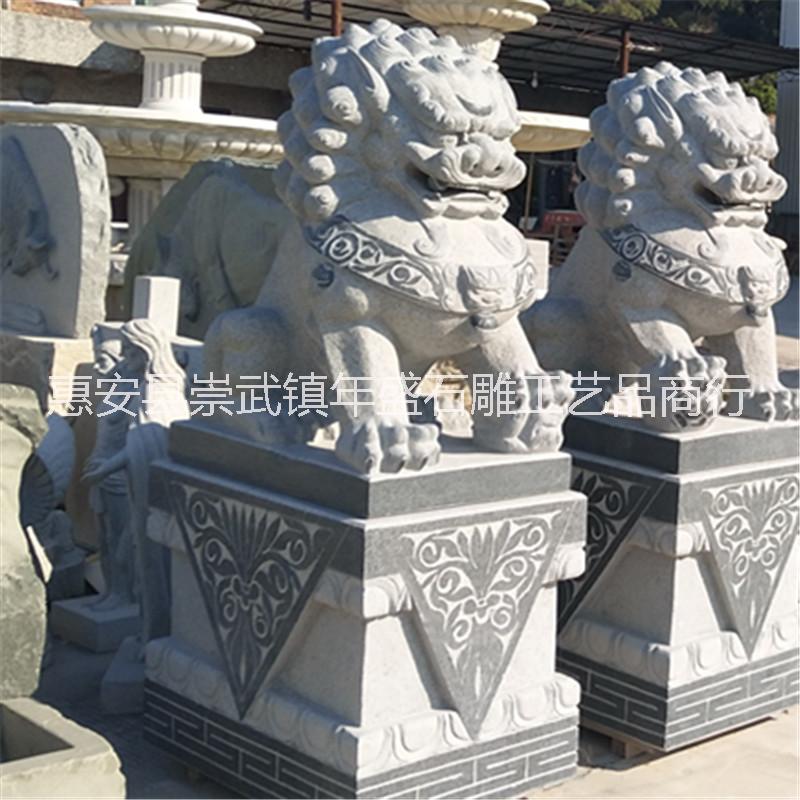 *熱賣石雕獅子麒麟 各種動(dòng)物雕刻工藝品 可來圖加工定做多種尺寸