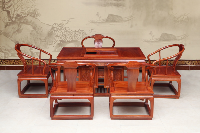 闊葉黃檀*花梨木家具彪云餐桌餐