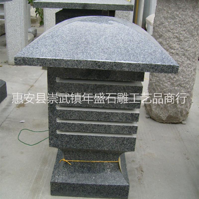 加工定制石雕石燈籠花崗巖石燈 庭院戶外仿古石燈籠地?zé)?  title=