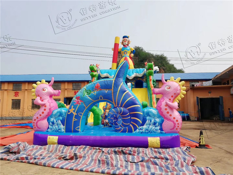 鄭州兒童充氣城堡滑梯租賃