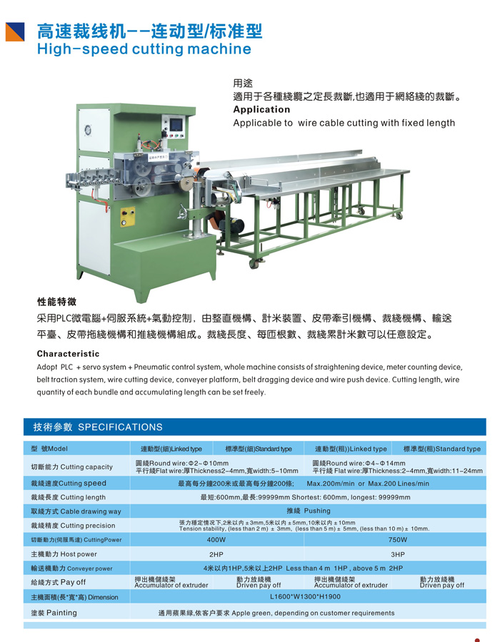 高速裁線機的作用