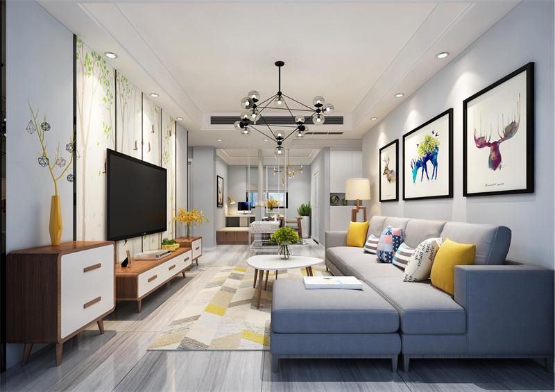 大發(fā)融悅?cè)邮已b修-北歐風(fēng)格-大發(fā)融悅裝修效果圖