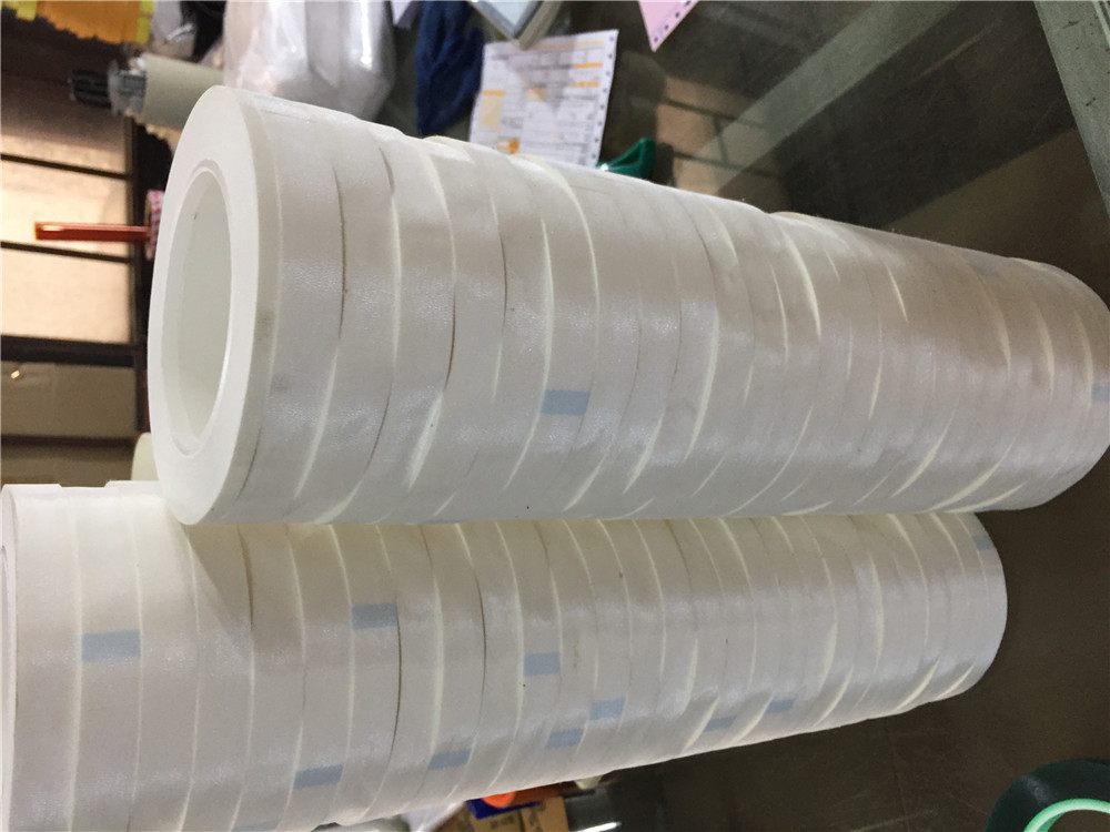 黑色布白膠膠布-環(huán)保無鹵-切片切 阻燃醋酸布膠帶
