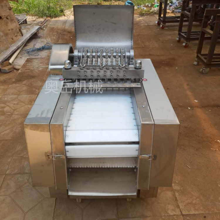 切雞塊機(jī)器全自動(dòng)剁雞塊機(jī)雞鴨鵝