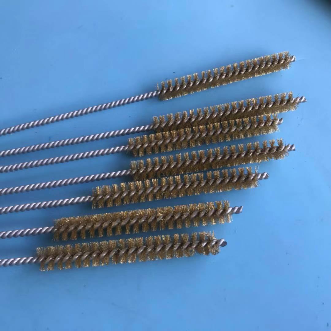 廠家直銷 鋼絲管道刷 銅絲刷 除鋼絲管道刷 銅絲刷 除銹 訂做非標(biāo)
