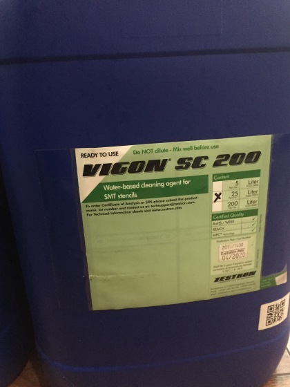 德國(guó)潔創(chuàng) ZESTRON SC200清洗劑焊錫膏膠水環(huán)保水基清洗劑
