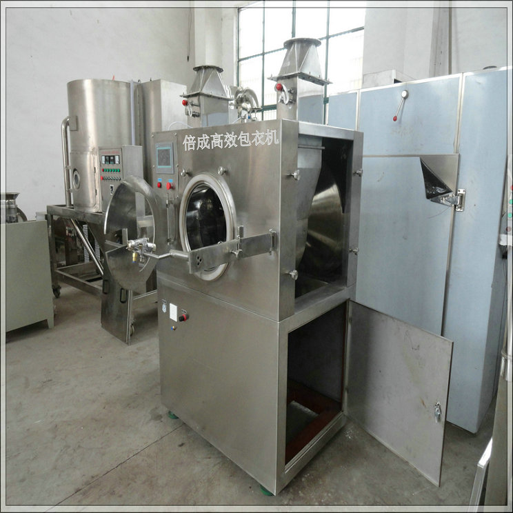 藥片裹色糖衣機 噴射式滾筒式包衣機 噴霧型*包衣干燥機