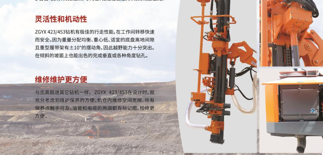 志高ZGYX-421一體式潛孔鉆車 志高ZGYX-421履帶潛孔鉆車