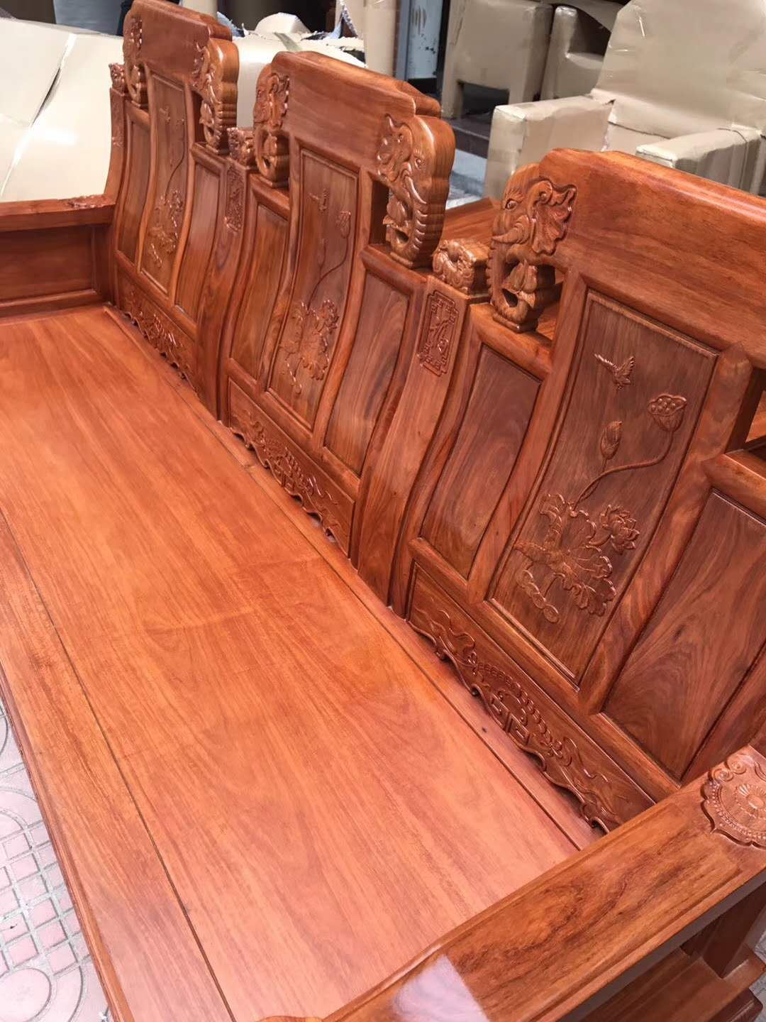 非洲花梨木家具大象頭沙發(fā)紅木家具廠家直銷