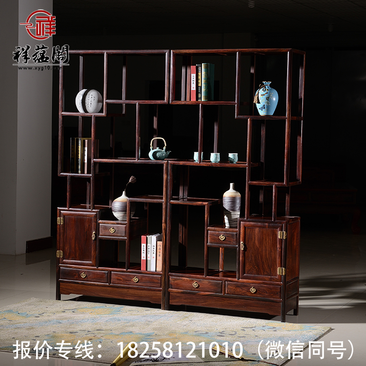 博古架供應(yīng) 祥蘊(yùn)閣紅木博古架 浙江東陽(yáng)博古架一件代發(fā)