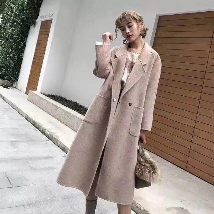 廣西服裝批發(fā),18冬新款雙面呢大衣品牌女裝折扣一手貨源批發(fā)