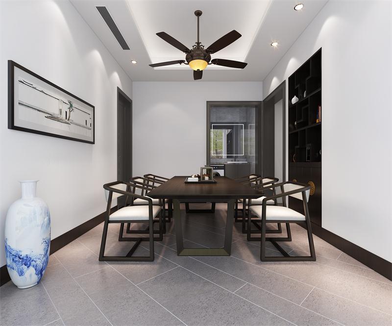 酈湖美墅四居室裝修-龍發(fā)裝飾-新中式風(fēng)格裝修案例