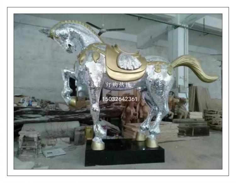 不銹鋼馬雕塑廠家 鍛造工藝制作 大型鍛造馬雕塑價格
