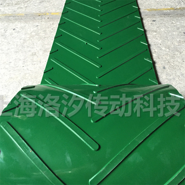 人字紋pvc輸送帶 字形花紋爬坡帶 人字形pvc輸送帶