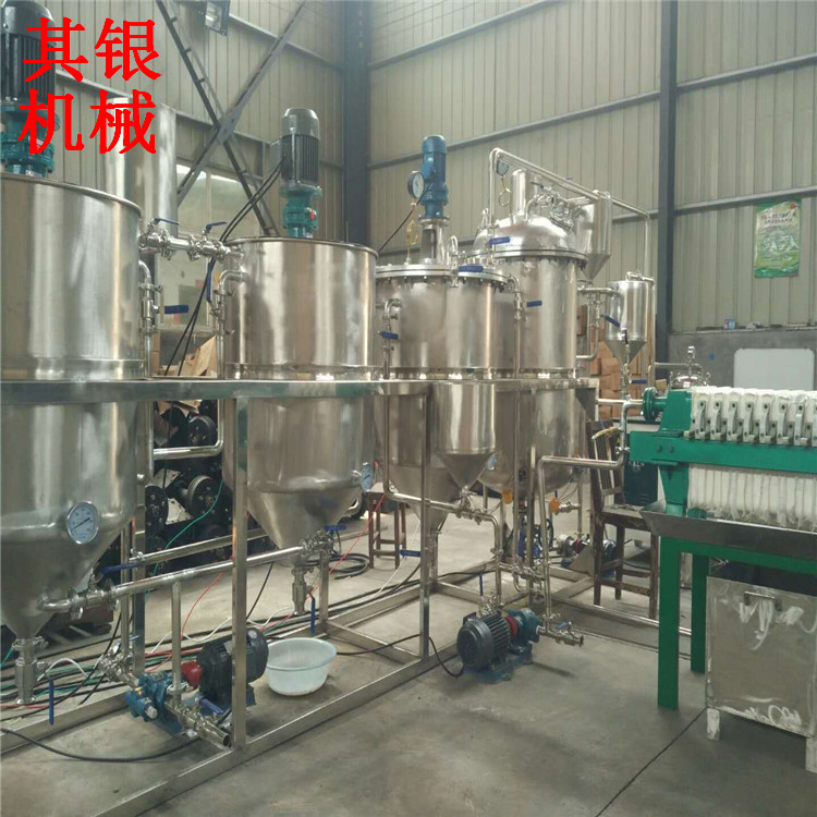 葵花籽油精煉設(shè)備 亞麻籽精煉油設(shè)備 油葵精煉油設(shè)備