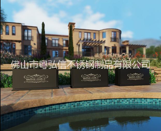 不銹鋼花箱廠家定做 不銹鋼大花盆噴涂處理