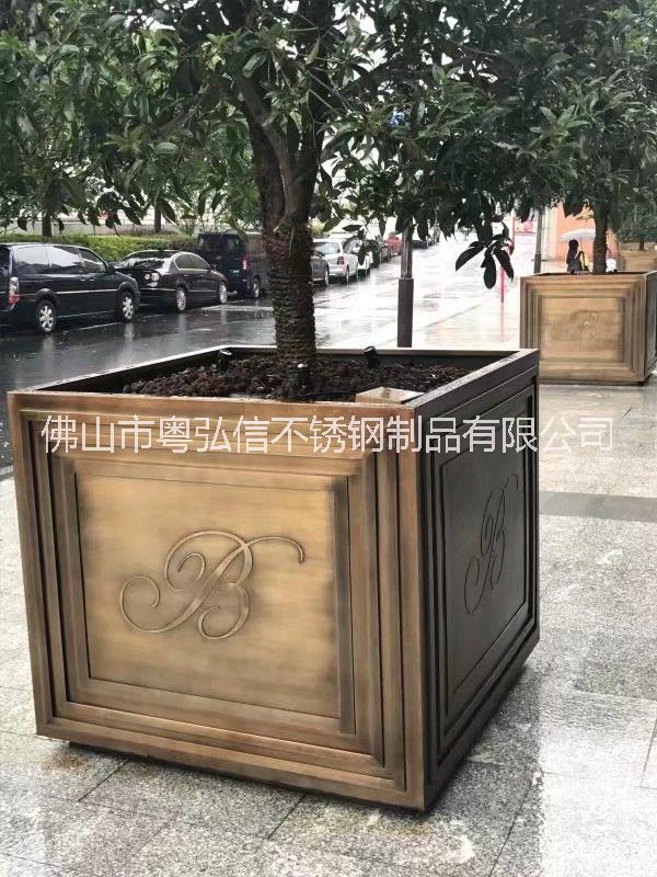 不銹鋼花箱廠家定做 不銹鋼大花盆噴涂處理