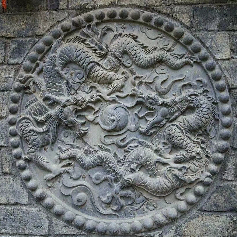 大理石地雕青石石雕龍浮雕圖案多樣校園廣場(chǎng)景觀浮雕墻裝飾廠家