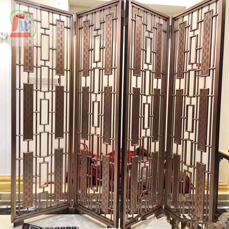 佛山廠家熱銷不銹鋼屏風(fēng)隔斷 激光鏤空折疊屏風(fēng) 酒店大堂辦公室裝飾隔斷