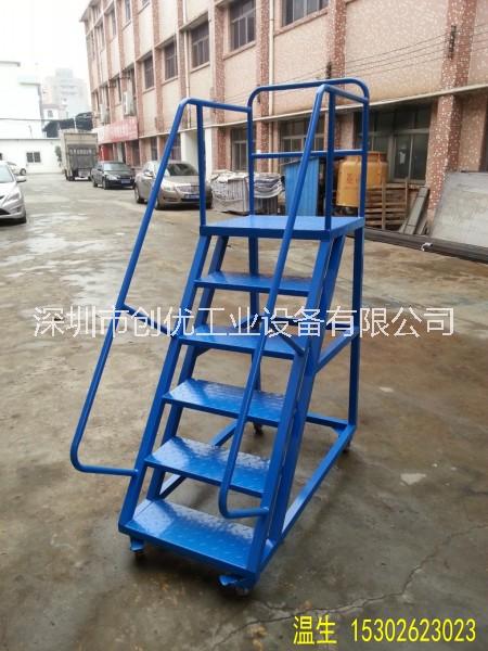 注塑機(jī)登高加料梯/可移動(dòng)1.5米高登高梯/貨架登高卸貨梯常用尺寸