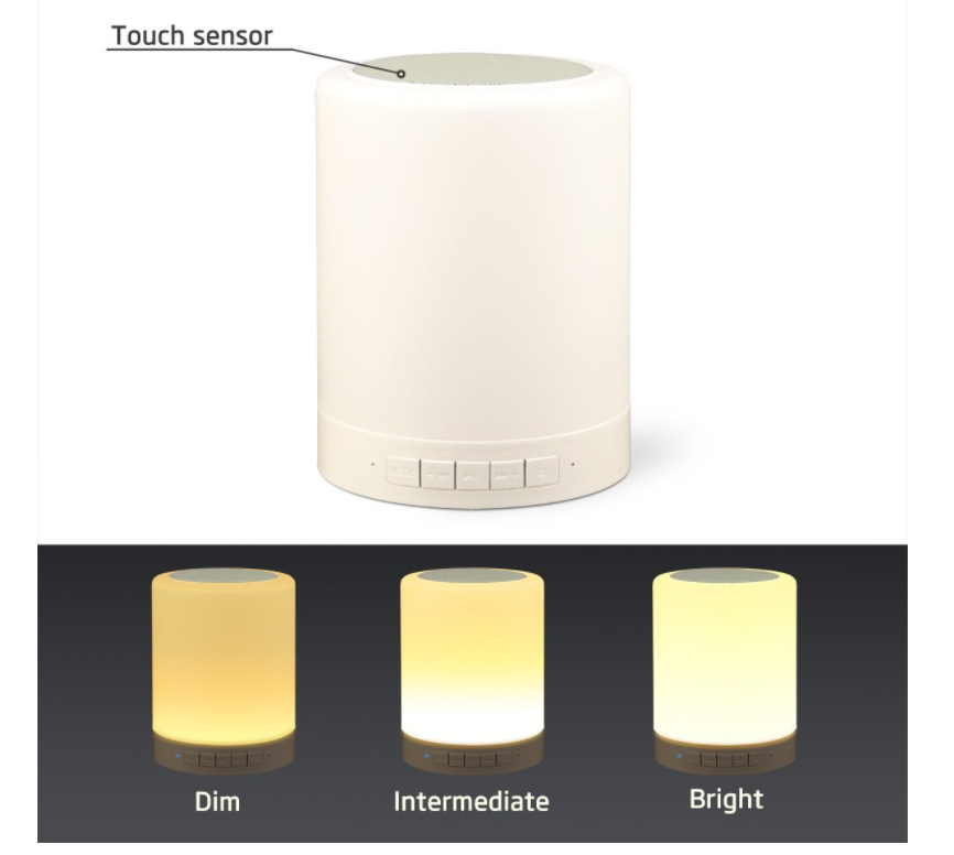 新款藍牙音箱迷你七彩燈 新款藍牙音箱迷你七彩燈光無線觸控式音樂臺燈戶外便攜式音箱