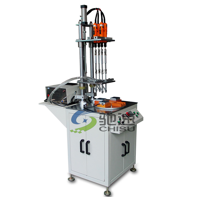 安定器自動(dòng)擰螺絲機(jī)一次可鎖4顆螺絲提高工作效率！