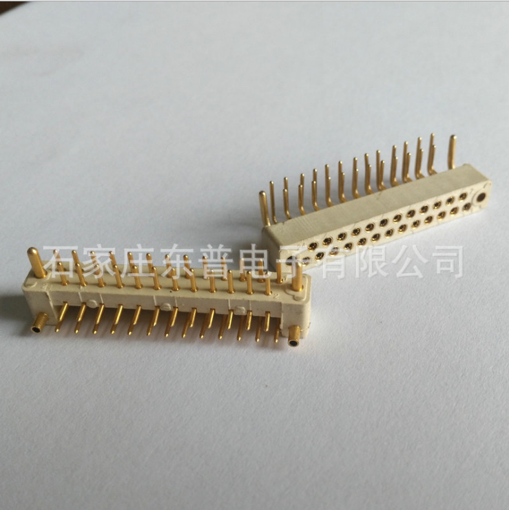 25芯線簧印制板銅合金連接器，表面鍍金板對(duì)板矩形25芯連接器，25芯線連接器